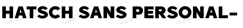 hatsch sans personal字体转换
